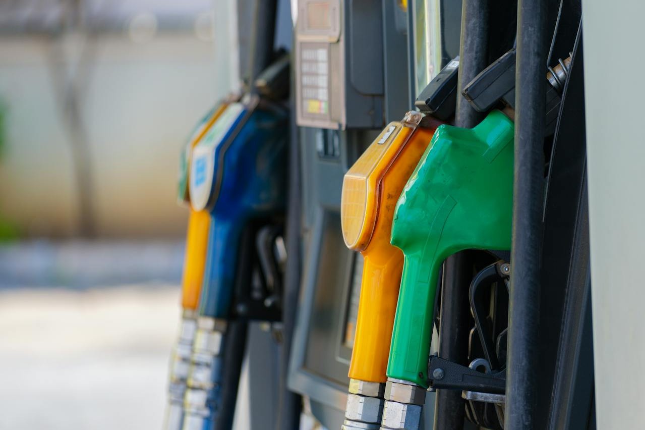 A gas station showcasing gasoline